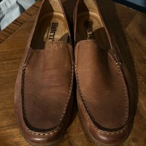 Brown Born slip on loafers